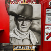 John Wayne Canvas Art - The Duke Cowboy Collection by Chris Tutty